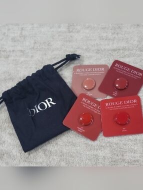 Rouge Dior "The Iconic Couture" Lipstick Sample Set & Dior Drawstring Pouch